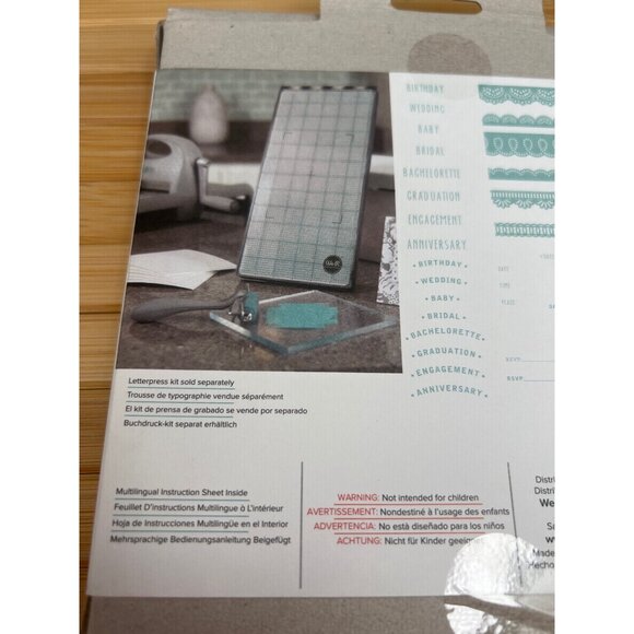 NIB Bundle of Letter Press Ink  & Letter Press Plates Formal Invite Paper Crafts - Picture 11 of 11